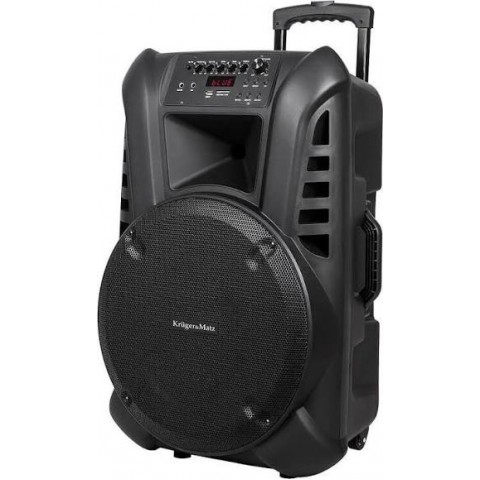 Garso sistema nešiojama 15" (38cm) 120W 38Hz - 18kHz 2 UHF mikrofonai, SD, Bluetooth, FM, USB Krüger&Matz